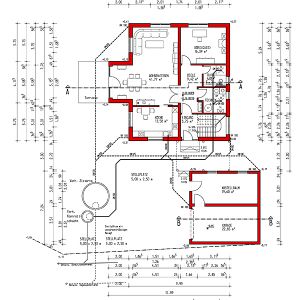 Grundriss Wohnhaus-Neubau in Iphofen